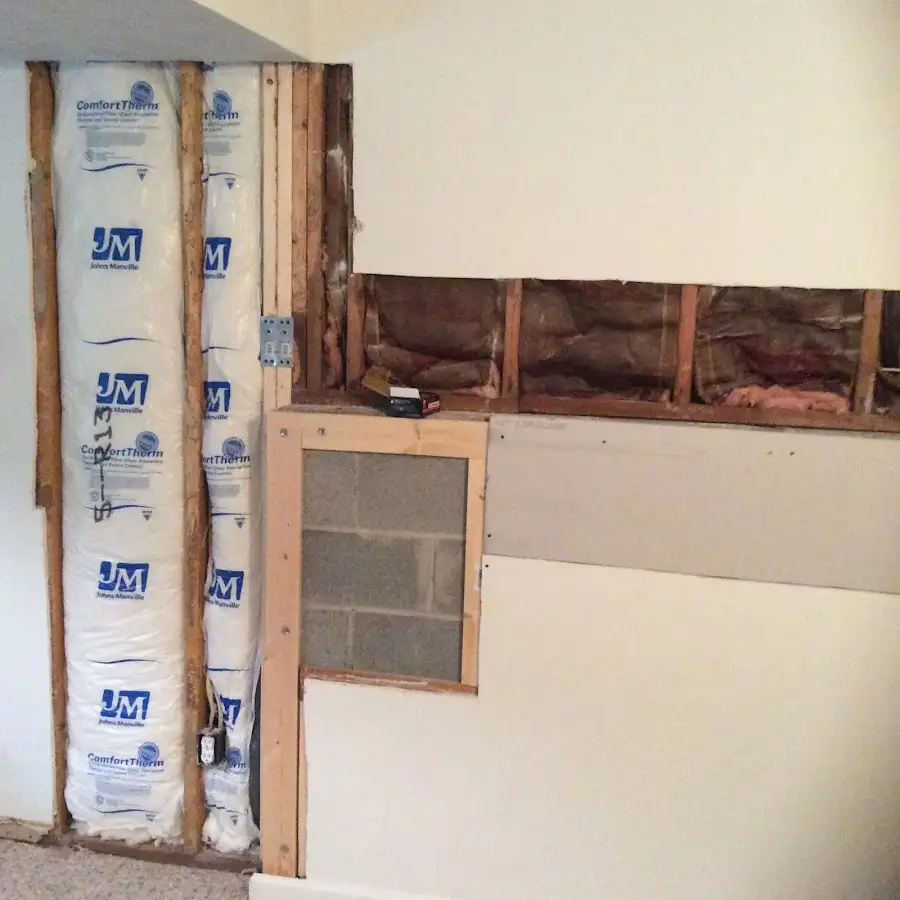Wall insulation replacement during Structural Drying in Hartford